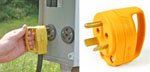 Electrical socket Motorhome rentals USA external electrical plug